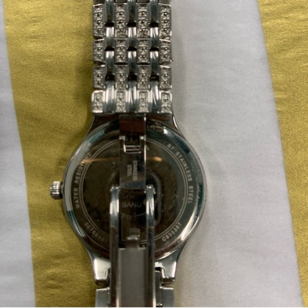 Bulova Silver Women's Watch with Crystal Accents - Picture 6 of 7